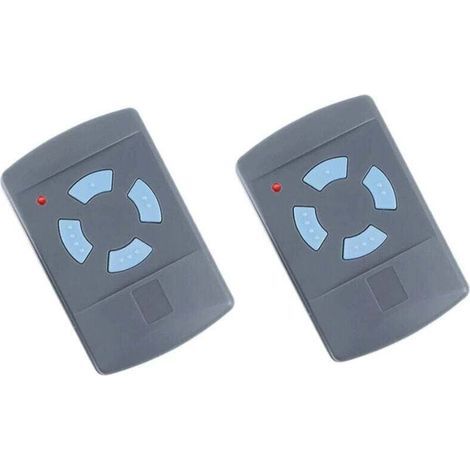 Télécommande Garage 868 Mhz 4 Boutons Bleue Compatible Hormann Hs4 Hsm2 Hsp4 Hs1 Tubauto, Lot De 2