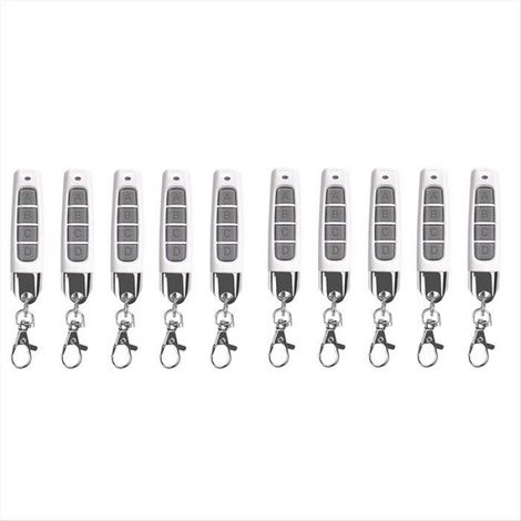 10 Télécommandes Compactes Sans Fil 433 Mhz, Duplicateur Pour Portes De Garage, Portails, Systèmes, Compatibilité Universelle,