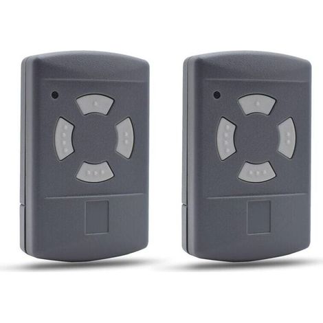 Télécommande Compatible Pour Porte De Garage Hormann 40,685mhz Hse2 Hsm4 Hsm2 Hse4 Hs2 Hs4 Bouton Gris (lot De 2)dyk-
