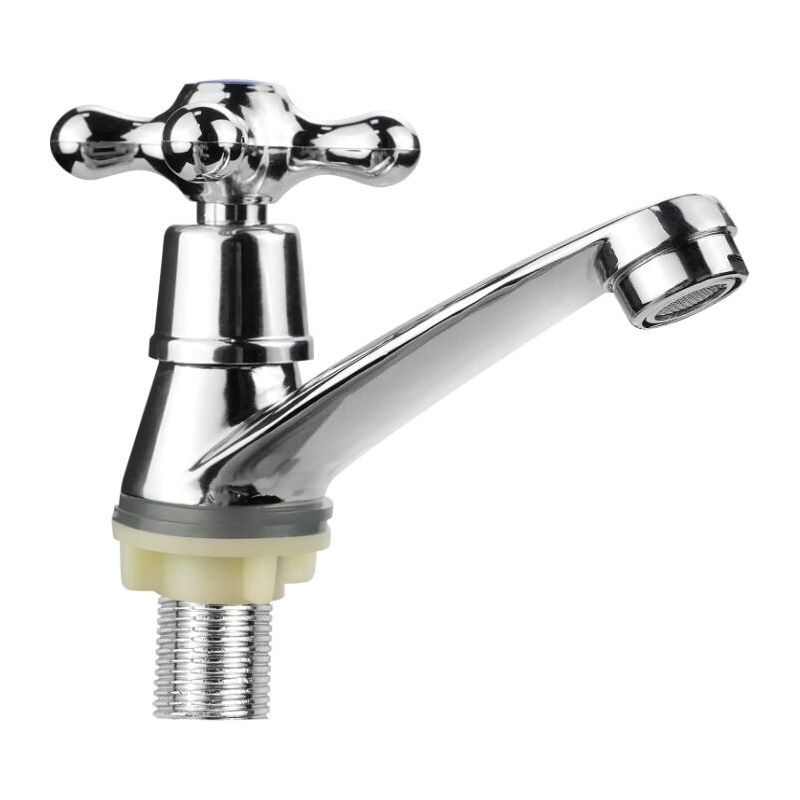 Badezimmerarmatur, Kaltwasser-spültischarmatur, Moderne Einhebelarmatur Mit Kreuzgriff, Für Küche Und Haushalt, G1/2