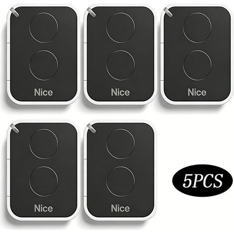 Pack De 5 Télécommandes Nice Era-one On2e – 2 Canaux – Fréquence 433.92 Mhz – Portée Jusqu’à 200 Mètres – Compatible Motorisations Nice