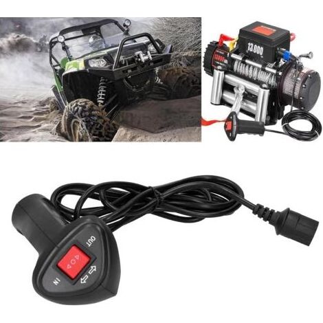 Lablanc - Télécommande De Treuil Électrique Pour Vtt Avec Câble De 9,2 Pieds, Ajoute Un Contrôle Portatif À Votre Treuil D'Origine