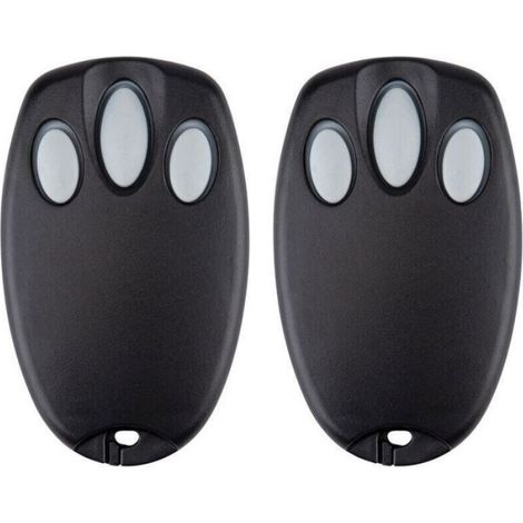 Lot De 2 Émetteur, Fréquence 433,92 Mhz, Code Roulant, Lumière Led, Pour Porte De Garage