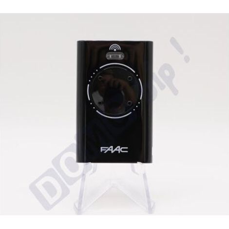 Télécommande Faac Xt4 868 Mhz Noire (réf. 7870101) - 4 Boutons Pour Portails Et Portes De Garage - Fréquence 868,35 Mhz - Télécommande Sécurisée À Code Tournant - Compatible Avec Les Récepteurs Slh