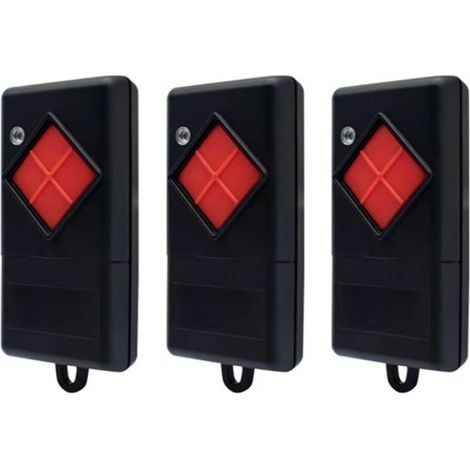 3 Pièces Télécommande, Commutateur Dip, 40,685 Mhz, Code Fixe, Plastique, Pour Ouvre-porte De Garage