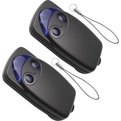 433,92 Mhz Telecommande Portail Pour Nice Flo2r-s, 2 Pièces Bip Portail À 2 Canaux Télécommandes Porte De Garage Pour Automatisé Compatible Avec Récepteurs Floxr Floxir Flox2r Oxi Ox2