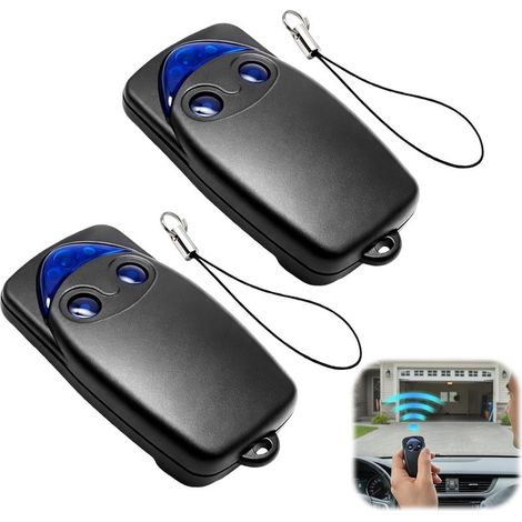 433,92 Mhz Telecommande Portail Compatible Avec Nice Flo2r-s, 2 Pièces Bip Portail À 2 Canaux Télécommandes Porte De Garage Pour Automatisé Pour Flo2r-s Floxr Floxir Flox2r Oxi Ox2