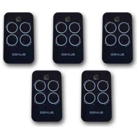 5 Pièces Télécommande Compatible Genius Echo Tx4 433mhz - Portail Automatique Porte De Garage