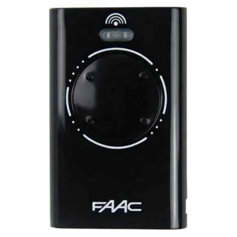 Télécommande Copiable Compatible Faac Xt4 433 Noir - Portail Automatique Garage