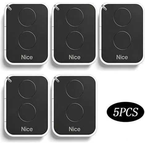 Lot De 5 Télécommandes Nice Flors, Fréquence 433,92 Mhz