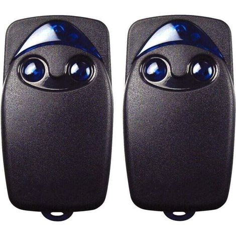Enowelir 2 Télécommandes Garage 433,92 Mhz 2 Boutons Compatible Nice Remote Trimec Flo2r-s