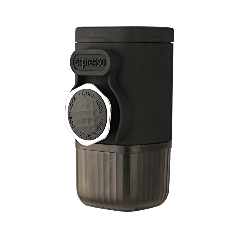 Tragbare, Manuelle Espressomaschine, Geeignet Für Kapseln Und Gemahlenen Kaffee, Für Zuhause, Unterwegs Und Im Freien. Kompakt Und Ideal Für Kleine Räume.