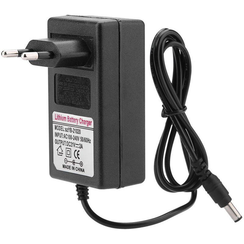 Universelles Netzteil, 21 V Dc, 2 A Akkuladegerät, Wechselstrom 100–240 V, 50/60 Hz, Ersatzteil Für Lithium-ionen-akkus, Sicheres 2-a-ladegerät Mit Led-anzeige