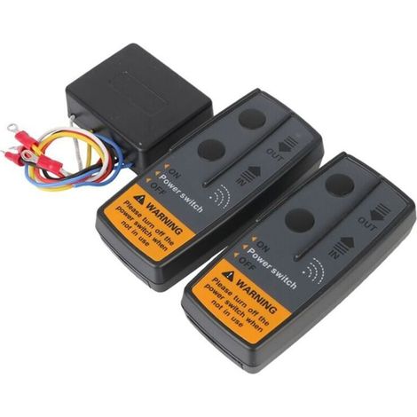 2.4g 12v 24v Contrôleur De Commutateur Treuil Électrique Récupération Télécommande Sans Fil Universelle Pour Remorque Atv Tout-terrain 72w