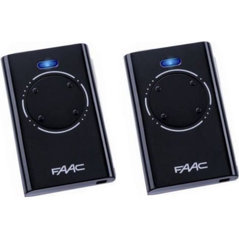 Télécommande Portail - 4 Canaux - 868 Mhz - Rolling Code - Noir - Lot De 2