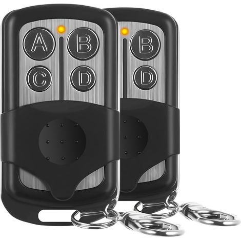 Lot De 2 Télécommandes Porte Garage Universelles - Compatible Liftmaster 893lm