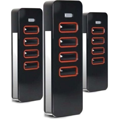 Lot De 3 Télécommandes 868 Mhz Pour Pearl 4018v000, 4 Canaux D'Ouverture De Garpour 4015862001900, Porte De Garpour Motorisation De Portail D'Été, Code Rouleau, 3 Pièces