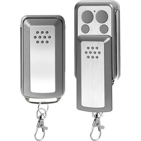 2 Télécommande, 4 Boutons, Abs, Compatible Avidsen, Portail 50m