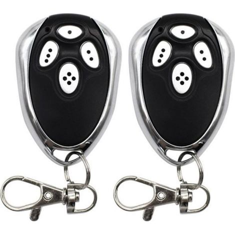 Télécommande Porte Garage - 433 Mhz - Code Roulant - Compatible Alutech At4 Asg1000 Ar1500 - 2 Pièces