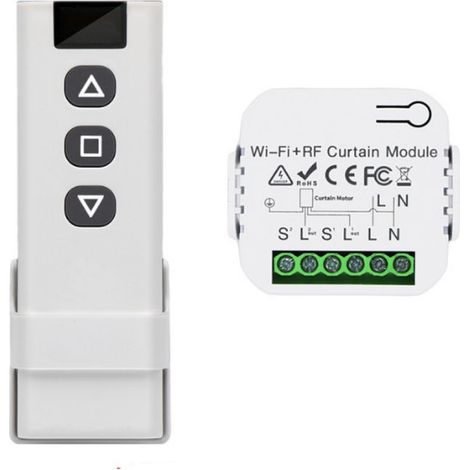 Module Volet Roulant Sans Fil Interrupteur Sans Fil Pour Volets Roulantstores Composé Dune Télécommande Rf Module Récepteur Max 100m De Portée