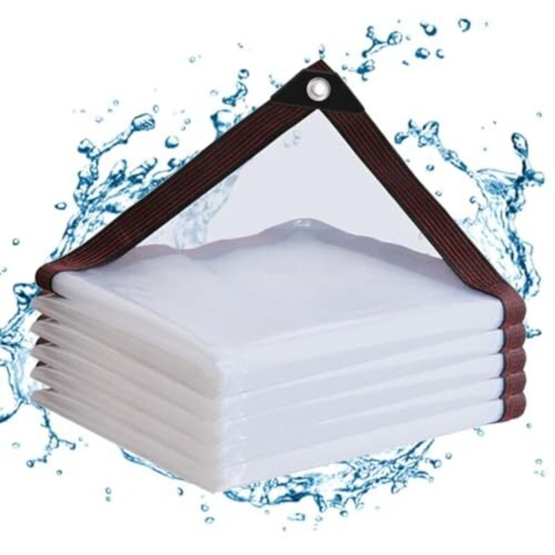 Transparente Plane Mit Ösen, Wasserdicht, 2x3m Für Pflanzen Im Freien, Gewächshäuser, Gartenmöbel, Tierunterstände, Dächer