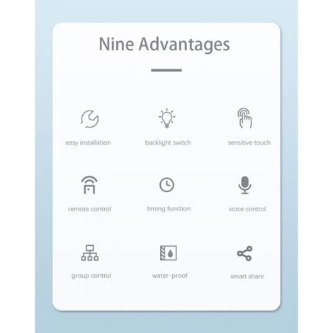 Interrupteur Wifi Pour Volets Roulants - - Compatible Alexa Et Google Home - Commande Vocale - Tactile