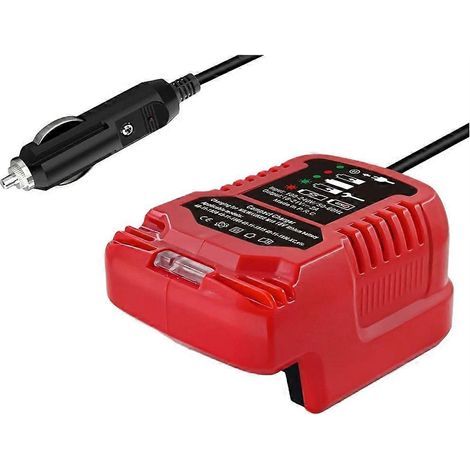 Autoladegerät, Tragbares Ladegerät Und Zigarettenanzünderstecker Kompatibel Mit Dem Milwaukee 18v M18 Akkuladegerät.