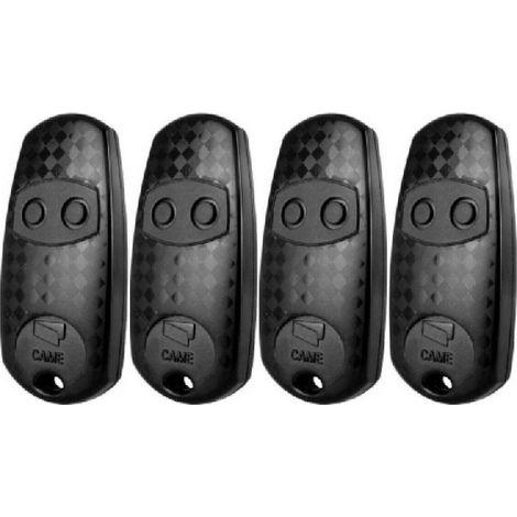 Pack De 4 Télécommande 433 Mhz 2 Canaux – Compatible Avec Motorisations Came – Fonction Auto-apprentissage – Portée Jusqu'à 152 Mètres