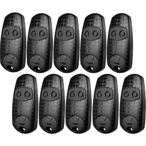 Pack De 10 Télécommande 433 Mhz 2 Canaux – Compatible Avec Motorisations Came – Fonction Auto-apprentissage – Portée Jusqu'à 158 Mètres