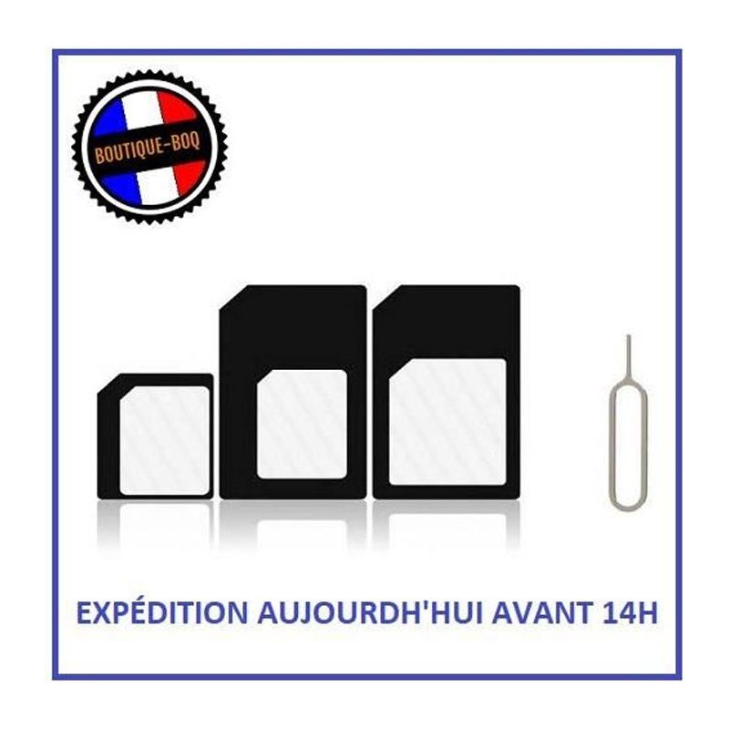 3-in-1-sim-kartenadapter: Nano-sim / Micro-sim / Standard-sim (universell)