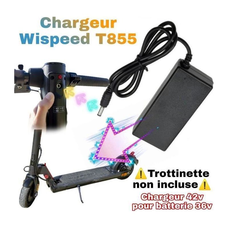 Wispeed T855 42v Ladegerät Für Wispeed 36v Elektroroller [42v Ladegerät Für 36v Akku] Wispeed T850