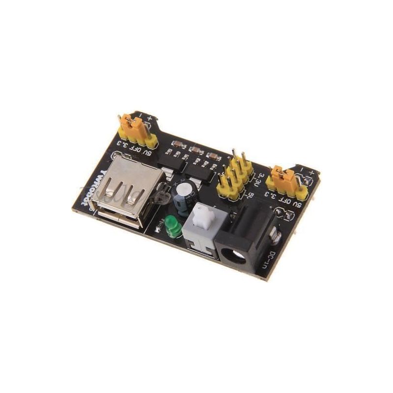 Netzteilmodul – Mb102 – 3,3 V/5 V – Für Arduino-steckbrett – Schwarz – Hohe Qualität