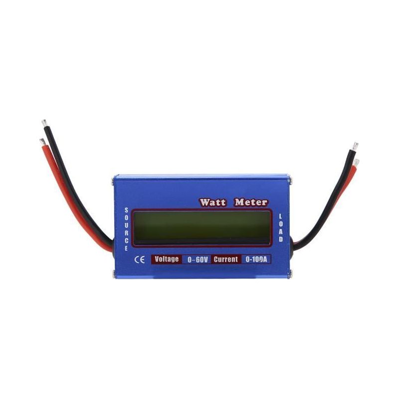 Digitales Wattmeter – Qiilu – Rc-modell – 100 A Genauigkeit – Lcd-anzeige – Max. 60 V