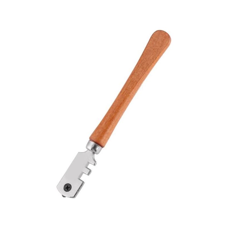 Keenso Professionelles Glasschneidwerkzeug – 130-mm-sechsrad-glasschneider Mit Holzgriff