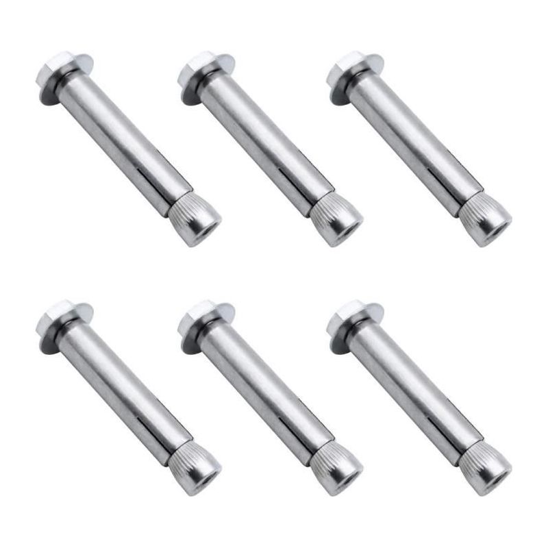 6 Stück M8 X 60 Mm 304 Edelstahl-außensechskantmutter-spreizdübel