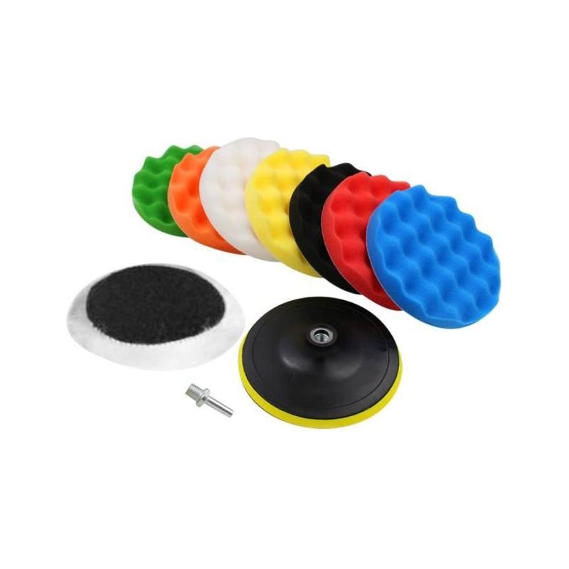 10-teiliges Polierschwamm-set Mit Polierpads Für Autopoliermaschinen Und Bohrmaschinenadapter