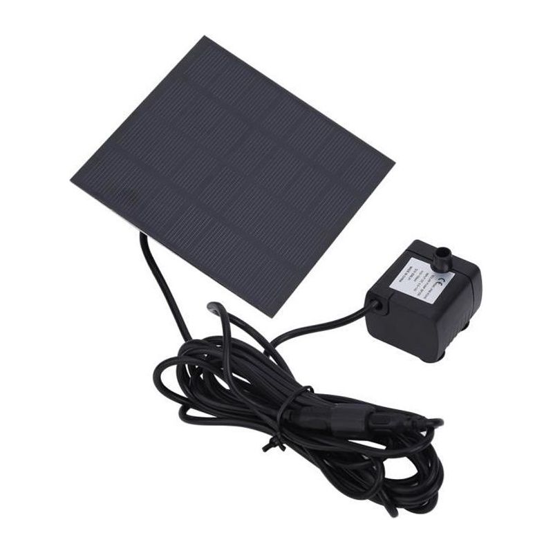 Solarwasserpumpe – 1,2-w-set – 150 L/h Fördermenge – Geräuschlos – Solarbetrieben