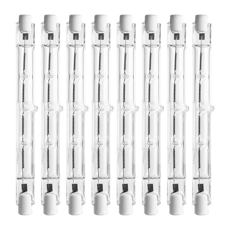 8 Stück R7s-halogenlampen, 118 Mm, 500 W, Für Wohnraumbeleuchtung, Arbeitsplatz, Stehlampen Usw.