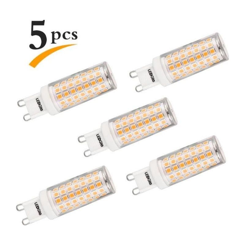 Ledgle 8w G9 Led-lampen, 88 Leds, 700 Lm, Warmweiß, 3000 K, Nicht Dimmbar, Entspricht Einer 80w Glühbirne, 5er-pack