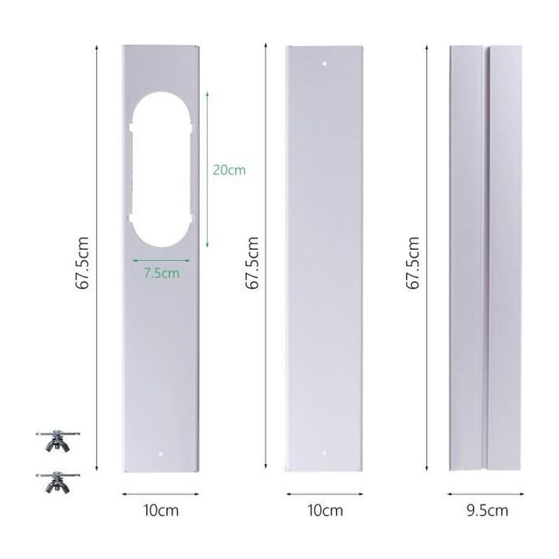 Schiebefenster – 3 Stück – 67,5 Bis 190 Cm – Pvc – Weiß