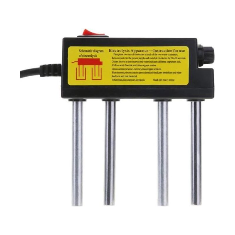 Tragbarer Trinkwasserprüfer, Elektrolyseur, Elektrolyse, Eisenstäbe, Wassertester, Dekorationsgegenstand -