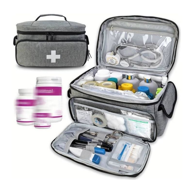 Erste-hilfe-set, Medikamentenbeutel, Notfallset, Pillenflasche