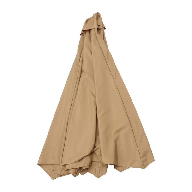 Offset-sonnenschirmdach Mit 8 Streben, 3x3m Ersatzdach Für Achteckige Sonnenschirme, Uv-schutz (khaki)