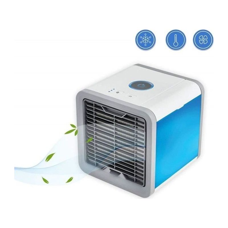 Mini-3-in-1-klimaanlage – Komfortabel – Tragbar – Ventilator – Luftbefeuchter – Led
