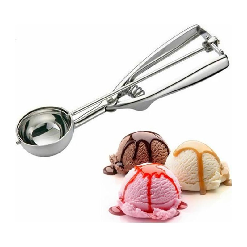 6 Cm Eiskugelportionierer, Eiskugelportionierer Aus Edelstahl, Perfekt Für Eiscreme, Gebäck Und Melonen.