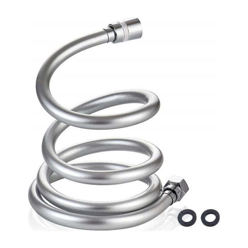 Zvd Verdrehsicherer, Flexibler Duschschlauch – 2 M – Wassersparend – Chrom-finish