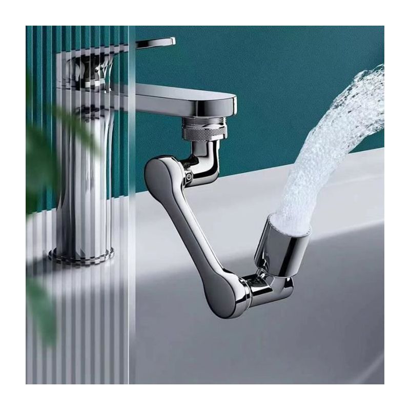 Wasserhahnverlängerung – Universal – 1080 Grad – Grau – Messing – Chrom