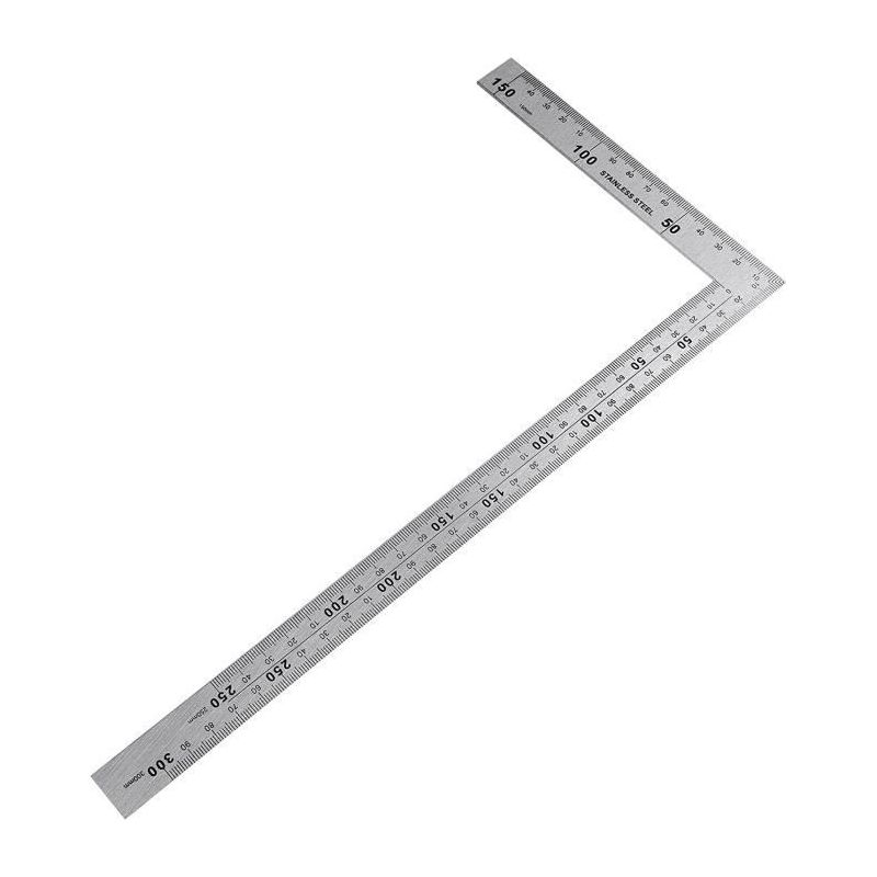 Rechtwinkliger Winkelmesser – Nähwinkel – Edelstahl – 150 X 300 Mm – 90°-winkel – Werkzeug Für Die Holzbearbeitung