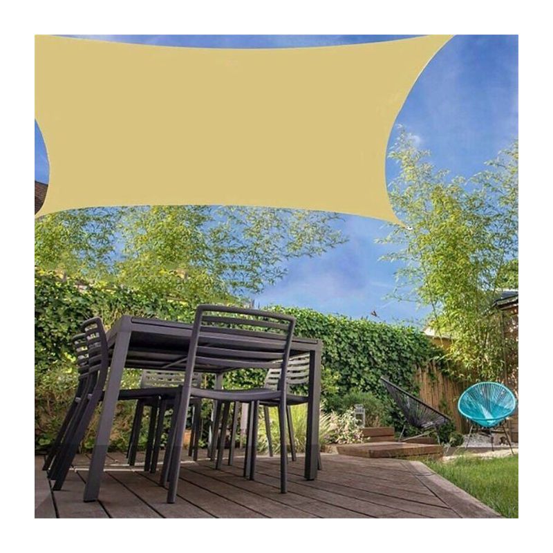 Rechteckiges Sonnensegel 2 X 3 M, Geeignet Für Pergola, Terrasse, Balkon, Garten, Außenbereich