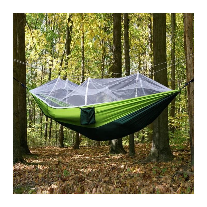 Hängematte Mit Moskitonetz, Tragkraft 200 Kg, Für Zwei Personen, 260 X 130 Cm, Komfortables Set